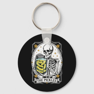 De augurken Tarot Kaart Skeleton Canning Seizoen G Sleutelhanger