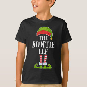 De Auntie Elf Kerstfeest Funny Family Matching Paj T-shirt