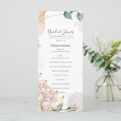 De Aureate Frame Bloemrijke Huwelijksdecoratie Menu (Staand voorkant)