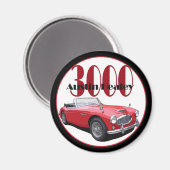 De Austin Healey 3000 Magneet (Voorkant / Achterkant)