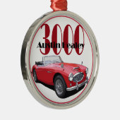 De Austin Healey 3000 Metalen Ornament (Rechts)