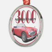 De Austin Healey 3000 Metalen Ornament (Links)