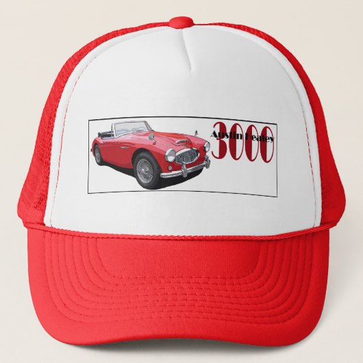 De Austin Healey 3000 Trucker Pet (Voorkant)