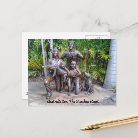 De Australische dierentuin voor de Sunshine Coast Briefkaart (Voorkant / Achterkant in situ)