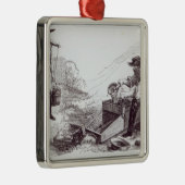 De Australische Gold Diggers Metalen Ornament (Rechts)