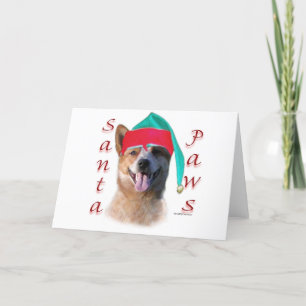 De Australische Poten van de Kerstman van de Hond Feestdagen Kaart