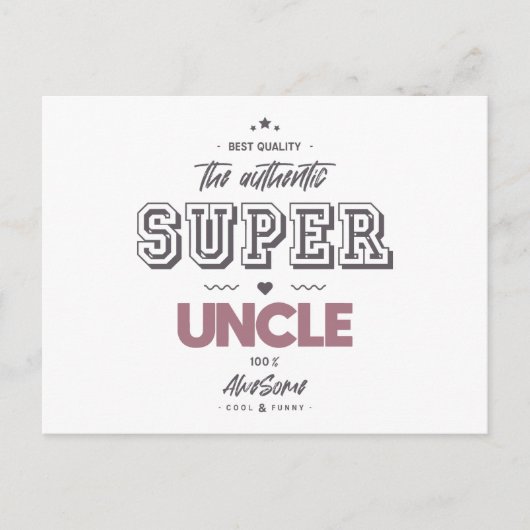 De authentieke grote oom briefkaart (Voorkant)