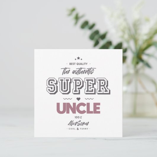 De authentieke grote oom kaart (Staand voorkant)