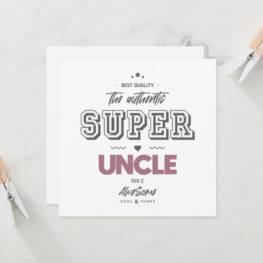 De authentieke grote oom kaart (Voorkant / Achterkant in situ)