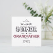 de authentieke super opa kaart (Staand voorkant)