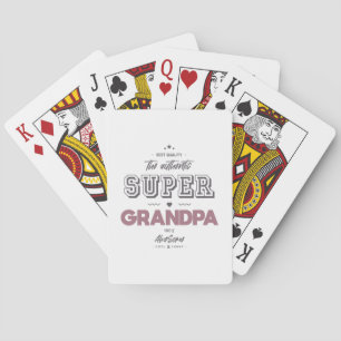 De authentieke super opa pokerkaarten