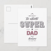 De authentieke super papa briefkaart (Voorkant / Achterkant)