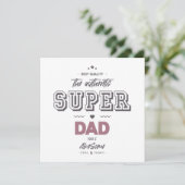De authentieke super papa kaart (Staand voorkant)