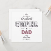 De authentieke super papa kaart (Voorkant / Achterkant in situ)