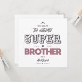 De authentieke superbroer kaart (Voorkant / Achterkant in situ)