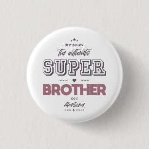 De authentieke superbroer ronde button 3,2 cm