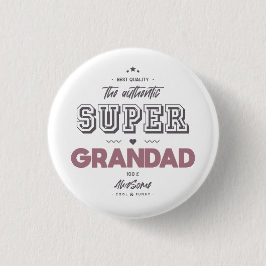 De authentieke superkleinad ronde button 3,2 cm (Voorkant)
