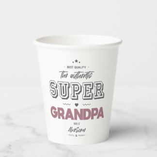 De authentieke superopa papieren bekers