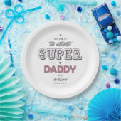 De authentieke superpapa papieren bordje (Feest)