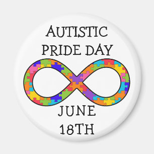 De autistische van de Trots van de Dag 18 Magneet