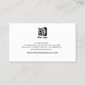 De Auto die van de Koplampen van de auto Visitekaartje (Achterkant)