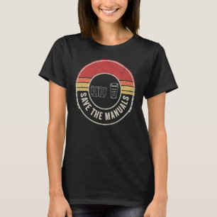 De auto Lover Gift  Retro bewaart het handboek Sti T-shirt