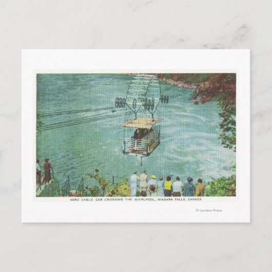 De auto van de Kabel die de Whirlpool kruist Briefkaart (Voorkant)