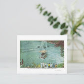 De auto van de Kabel die de Whirlpool kruist Briefkaart (Staand voorkant)