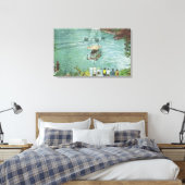 De auto van de Kabel die de Whirlpool kruist Canvas Afdruk (Insitu (Slaapkamer))