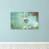 De auto van de Kabel die de Whirlpool kruist Canvas Afdruk (Insitu (Houten vloer))