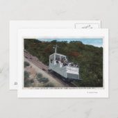 De auto van de kabel op Gecombineerd Uitzicht Briefkaart (Voorkant / Achterkant)