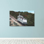 De auto van de kabel op Gecombineerd Uitzicht Canvas Afdruk (Insitu (Houten vloer))