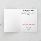 De auto van de politie met de kerstboomkaart past  kaart (Binnen)