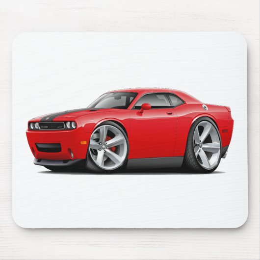 De Auto van de rood-Zwarte van eiser SRT8 Muismat (Voorkant)