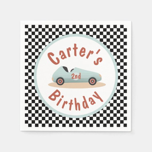 De auto van de terugtocht die omhoog twee Snelle t Servet (Voorkant)