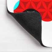 De auto van het leven - heilige vormen A3, rood. Muismat (Hoek)