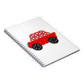 De auto van het leven - heilige vormen A3, rood. Notitieboek (Rechterzijde)