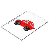 De auto van het leven - heilige vormen A3, rood. Notitieboek (Linkerzijde)
