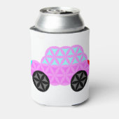 De auto van het leven - heilige vormen A3.roze. Blikjeskoeler (Blikje Achterkant)