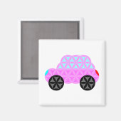 De auto van het leven - heilige vormen A3.roze. Magneet (Voorkant / Achterkant)