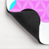 De auto van het leven - heilige vormen A3.roze. Muismat (Hoek)