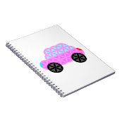 De auto van het leven - heilige vormen A3.roze. Notitieboek (Rechterzijde)