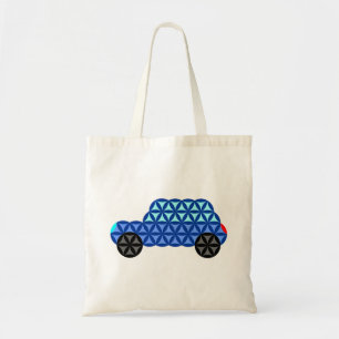 De auto van het leven - heilige vormen B1, blauw. Tote Bag