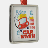 De auto was metalen ornament (Rechts)