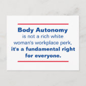 De autonome instantie is een fundamenteel recht briefkaart (Voorkant)