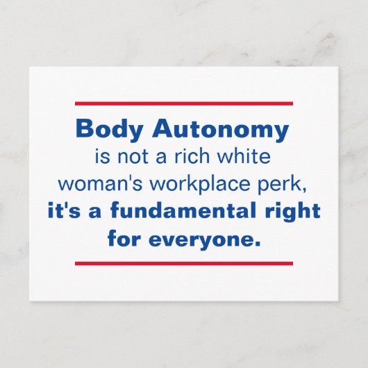 De autonome instantie is een fundamenteel recht briefkaart (Voorkant)