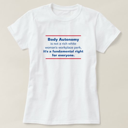De autonome instantie is een fundamentele rechtse t-shirt (Design voorkant)