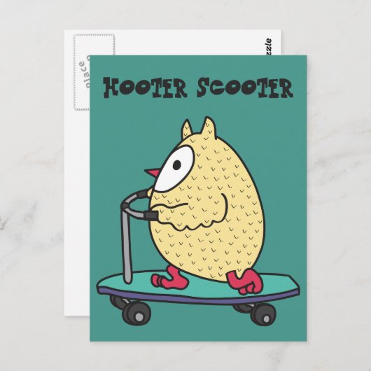 De Autoped van de sirene Briefkaart (Voorkant / Achterkant)