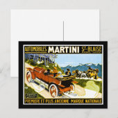 De Auto's St. Blaise van martini Briefkaart (Voorkant / Achterkant)