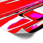 De Auto's van het verkeer in het Poster van de Kun (Hoek)